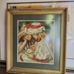 Figurative Art Print – Mother & Child Scene