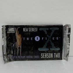 Vintage 1996 The X-Files Season Two Topps Trading Cards Merlin New Unopened Pack