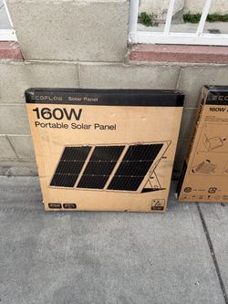 Ecoflow 160w portable foldable monocrystalline waterproof solar panel