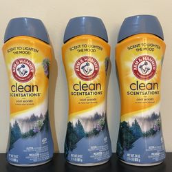 3pack Arm & Hammer Clean Scentsations in-Wash Scent Booster - (24 Oz) Cool Woods