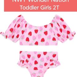NWT Toddler Girl 2T Wonder Nation Bikini