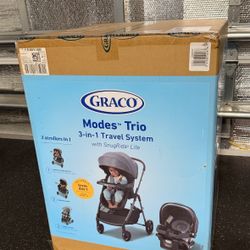 Brand New Graco Modes Trio Travel System, Hemlock, Black