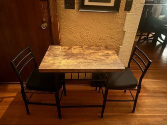 Table for two and chairs