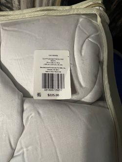 Belk Egyptian Mattress Pad White King