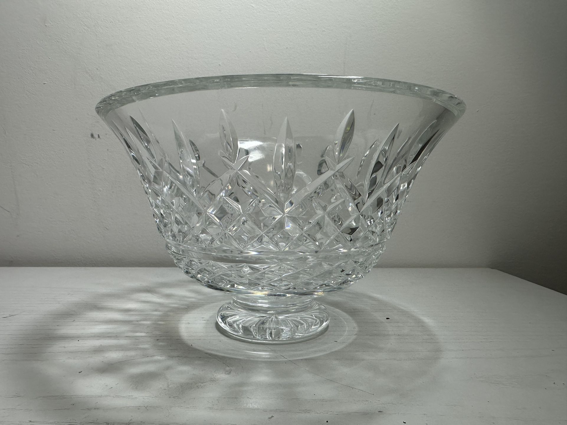 Waterford Crystal Centerpiece Bowl ~ Flared Sides ~ 8 x 5" Deep