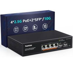 6 Port 2.5G PoE Switch $35