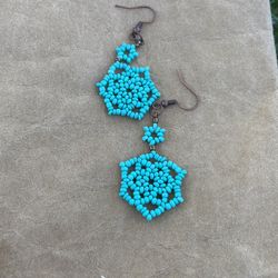 Turquoise Beaded Earrings