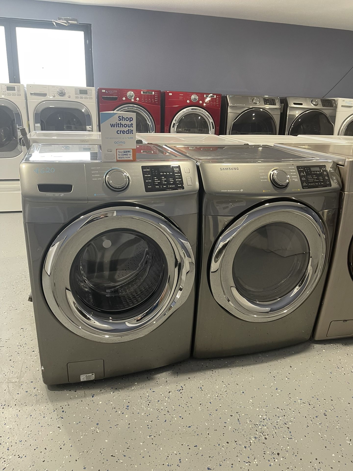Samsung Washer And Dryer Set $620 / 60 Day Warranty 