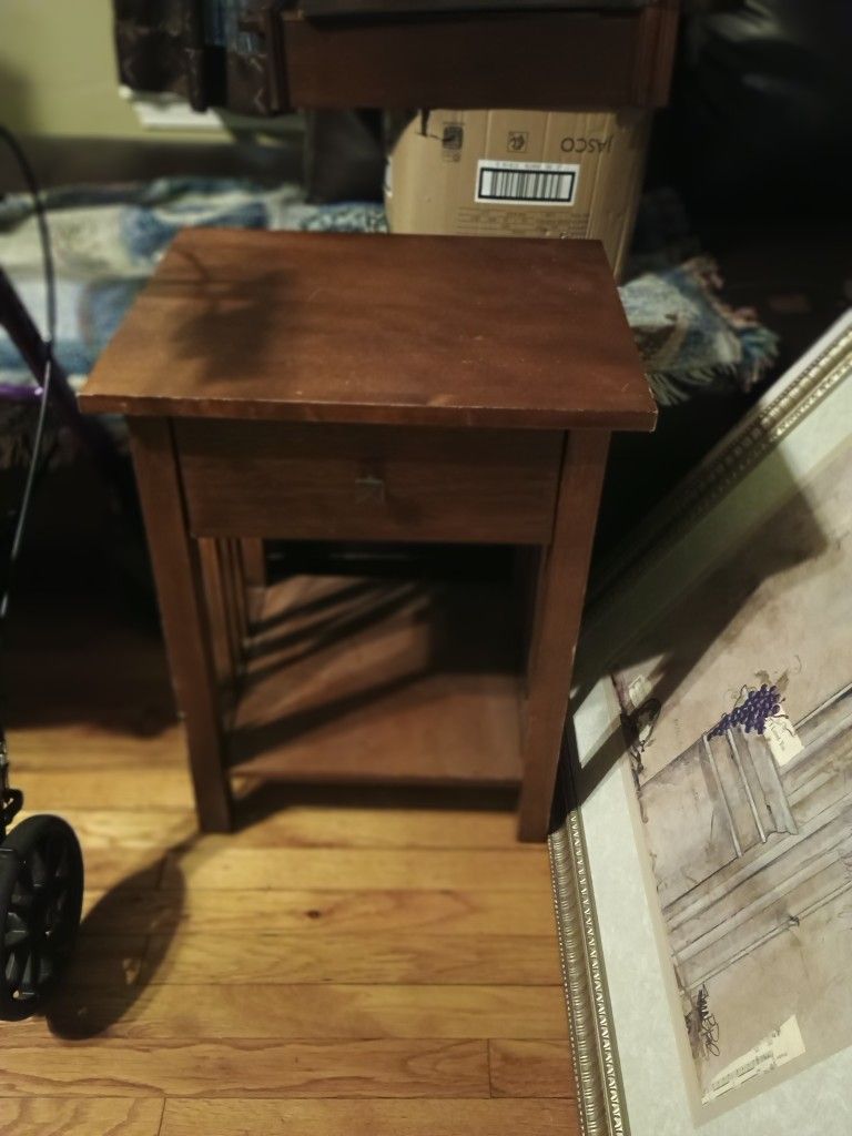 Small Wood Side Table