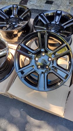20" Dodge Ram Longhorn Laramie OEM Black Wheels 