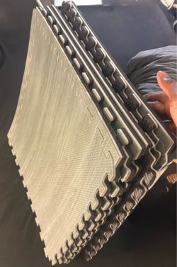 (6) Interlocking Foam Floor Tiles Gray