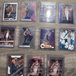 Luka Doncic Card Lot (11 Cards) – Pink Camo Mosaic, My House!, Hoops Silver Holo, Select Shimmer