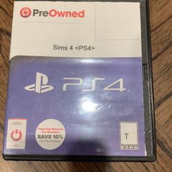 PS4 Game Sims 4