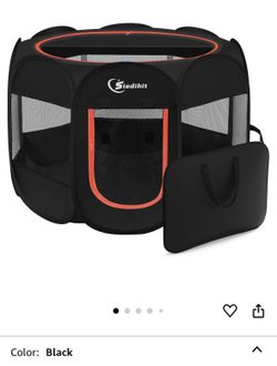 Dog Playpen, Puppy Pet Playpen Indoor for Large Dogs, Dog Tent Crates Cage Indoor/Outdoor, Portable Pop Up Dog Kennel Playpen with Carrying Case for D