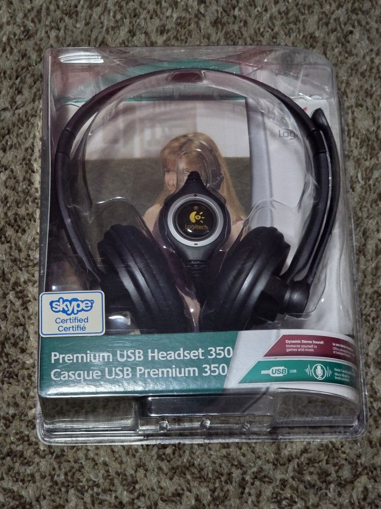 Brand New Logitech Premium USB Headset 350