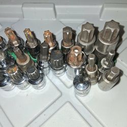 Mixed Socket & Bit Set – Torx, Hex, Spline – Used, Rugged, Ready
