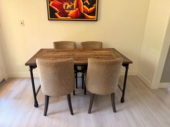 Restoration Hardware Table and Chairs (6)