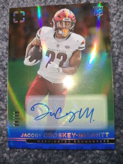 Jacory Croskey-Merritt Rookie Auto Card /49