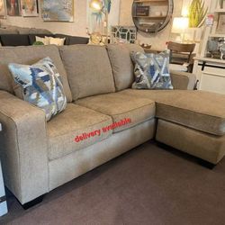 ♧ By Ashley ♧ Brown/Beige Sofaa Chaisee/ Small Seccionall,Livinggroom/Sectionall/Delivery Available/DISCOUNT👈/Home Decor/Financing/ Household 
