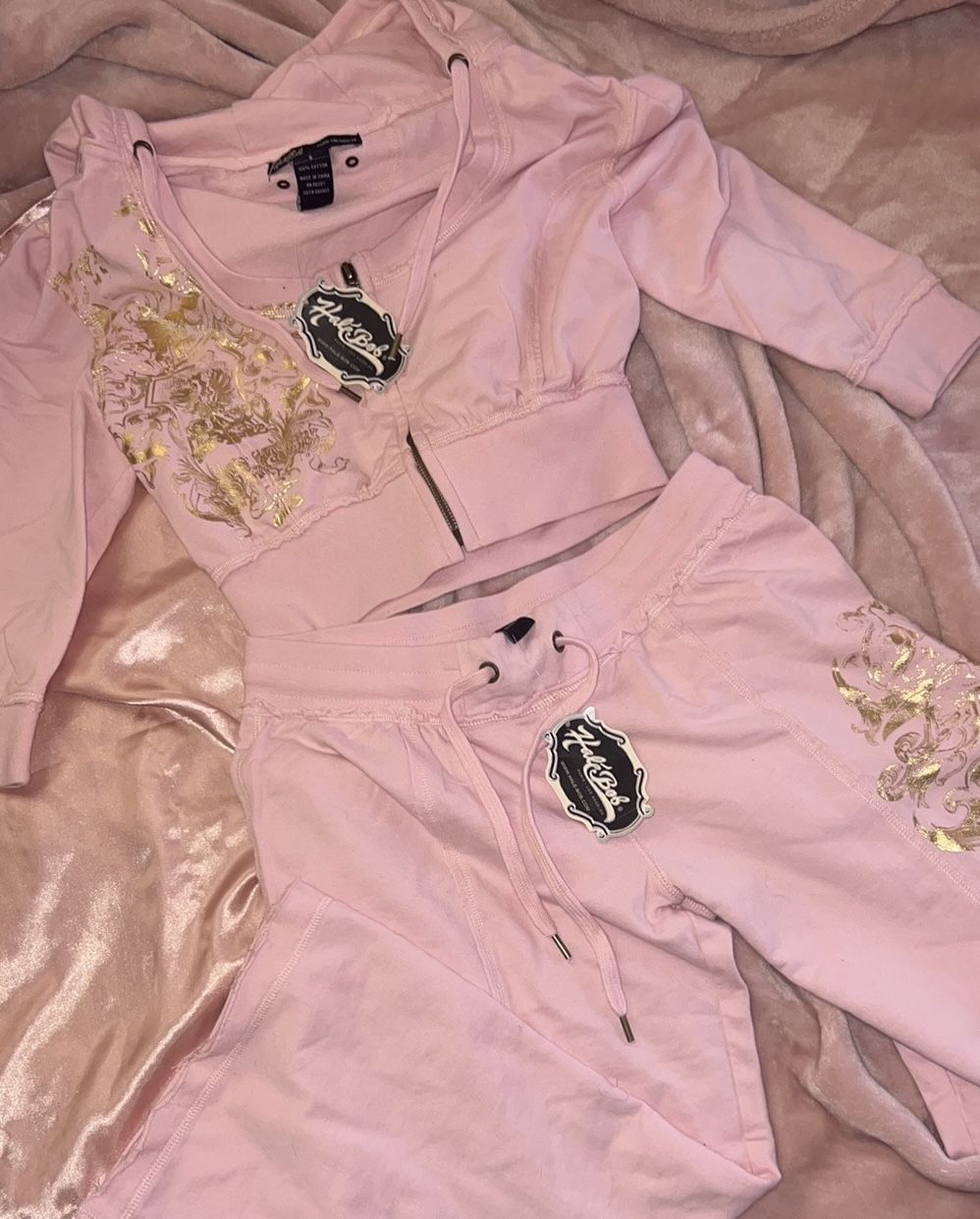 Pink tracksuit set