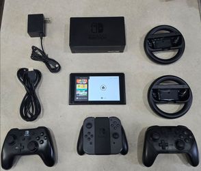 Nintendo Switch Bundle w/ Pro & Wired Controllers