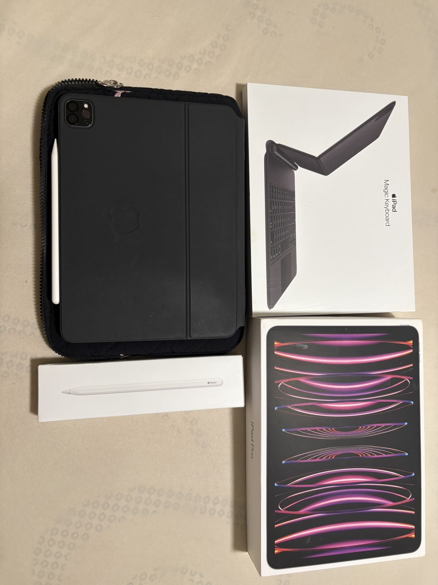 iPad Pro 11" (4th Gen) + Magic Keyboard + Apple Pencil 2nd Gen - Full Bundle w/ Boxes!