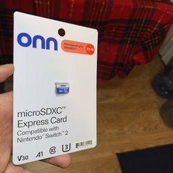 Onn micro Sd card Express version  For Nintendo Switch 2 
