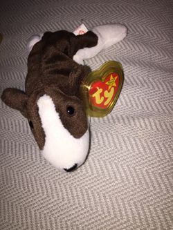 Bruno Beanie baby with hang tag