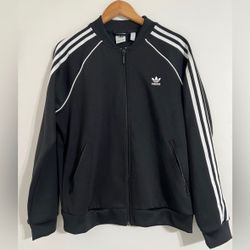 Addias Track Zip Up Jacket Black Women's