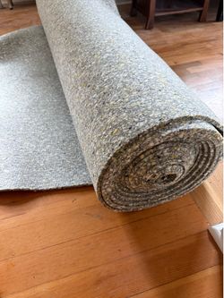 Near full roll of 6 pound carpet pad