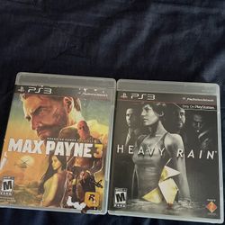 PS3 Max Payne 3 & Heavy Rain 