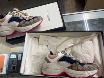 Gucci Rython “Pink” Size 35.5 Eu 3.5 US Pre Owned Authentic Excellent Condition