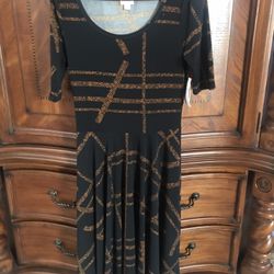 Lularoe Medium Nicole Dress Brand New With Tags! $12! No Holds! Power And Baseline ! 