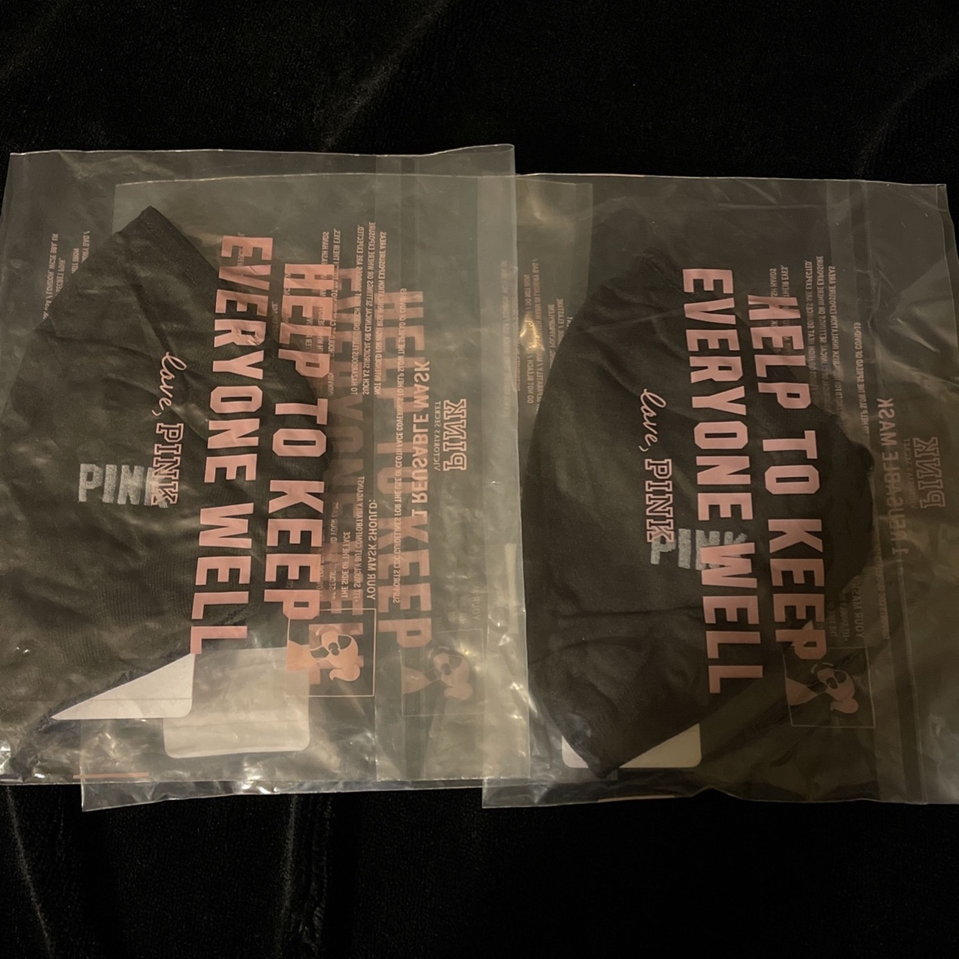 3 Victoria Secret Pink Face Mask