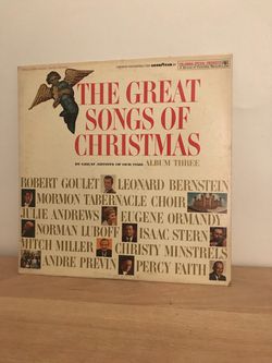 Christmas Records Set of Three Vintage and Rare Vinyl Records