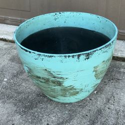 Large Resin Garden Plant Tree Pot 22 X 17