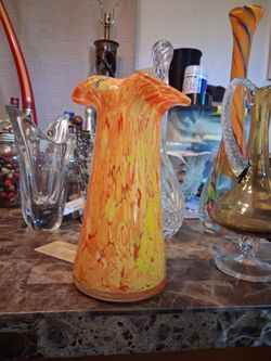Vintage glass vase