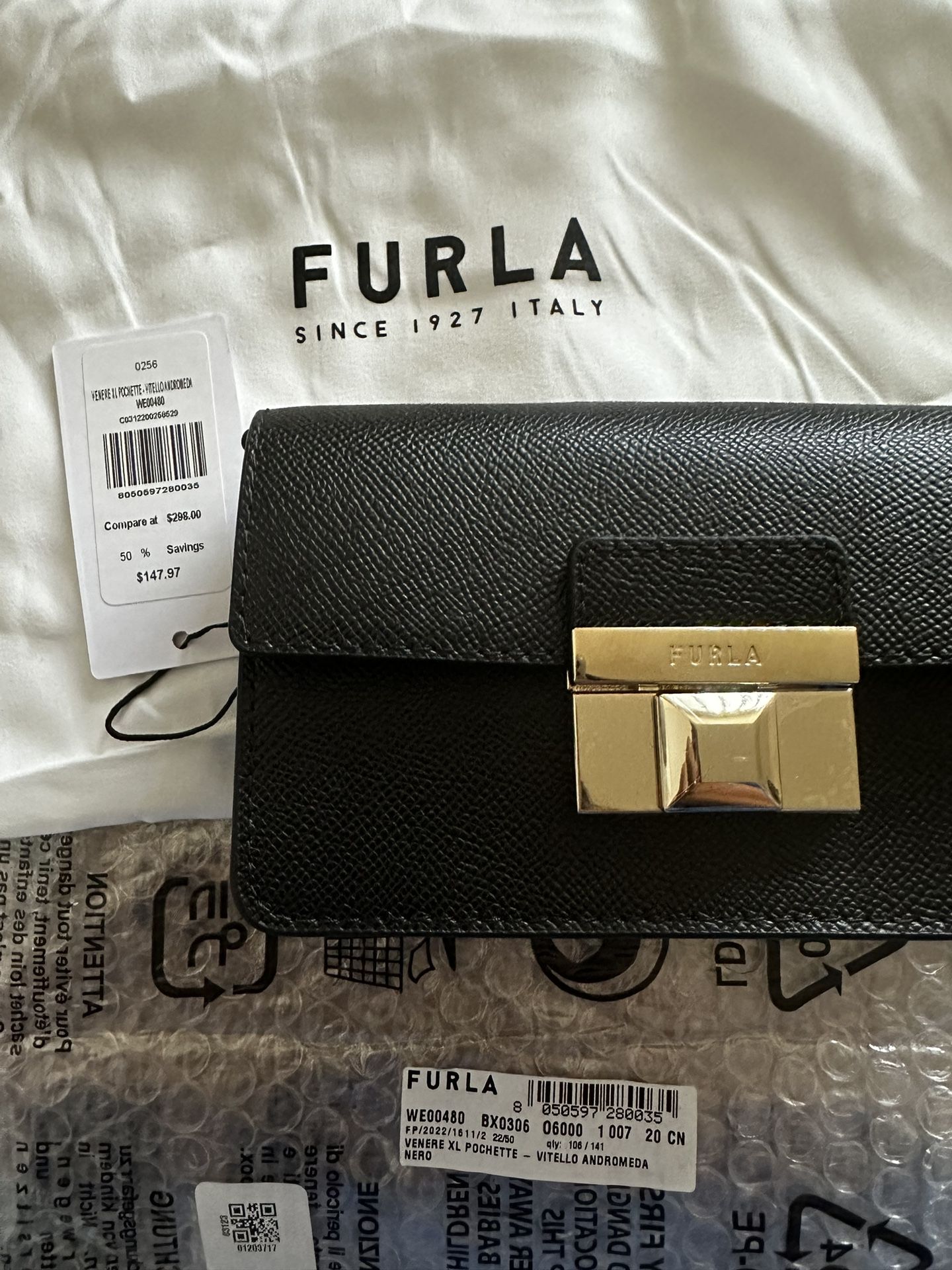 Leather Furla Pochette Argento Furla Viva Pochette Shoulderbag Red
