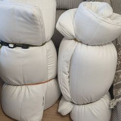 2 Ikea Tussoy mattress toppers pads white