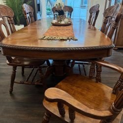 Dining Set with Chairs and Cabinet