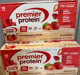 Premier Protein strawberry flavor 18pack