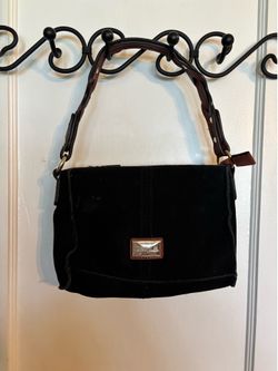 Black Suede Handbag