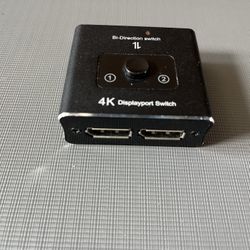 Brand New 2-in-1 DisplayPort Switch Port Bi-Direction Display Port Hub for Windows/Mac/TV