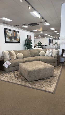 Sectional with ottoman