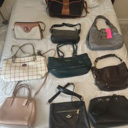Coach Handbags  50.00 Each!! (The Brown And Black And Grey Sold)