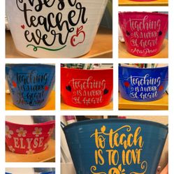 Teacher Appreciation Buckets 