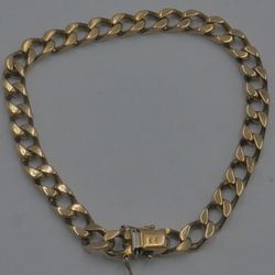 14kt yellow gold bracelet 9.5 inches long 41.6 grams i-10931