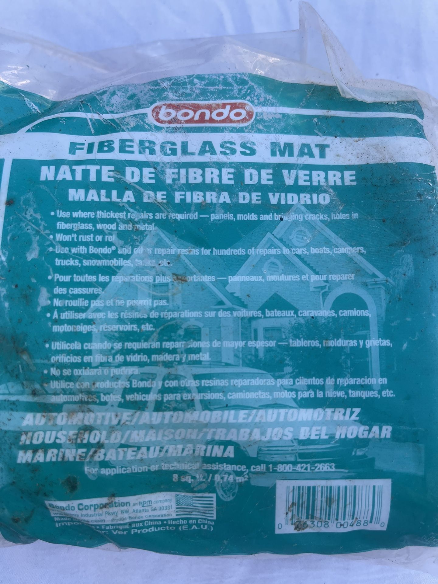 Bondo Fiberglass Mat 8sq ft for Sale in La Mesa, CA OfferUp
