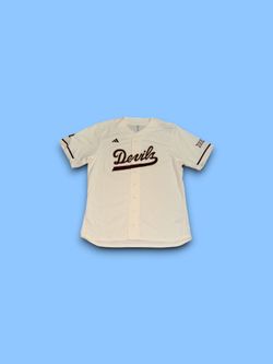 ASU Arizona State Sun Devils NCAA Adidas baseball jersey cream men’s 2XL