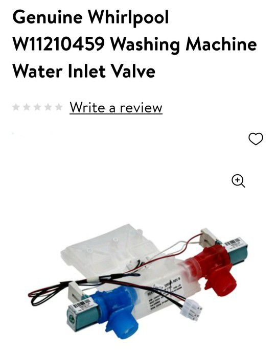 Washing Machine Inlet Valve